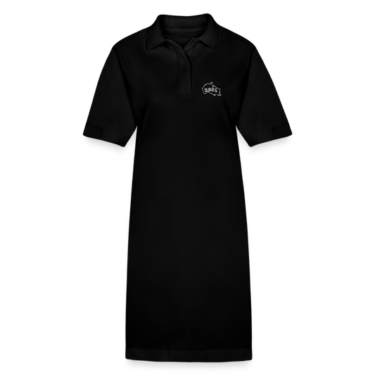 RDBL Frauen Bio-Polokleid - Schwarz